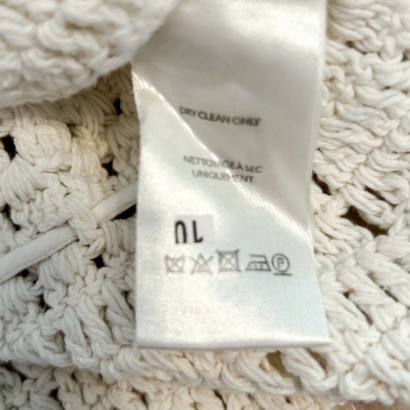 NWT, Free People Megan Ivory Crochet Long Sleeve Bohemian Crop Top, Size X-Small - Picture 12 of 13